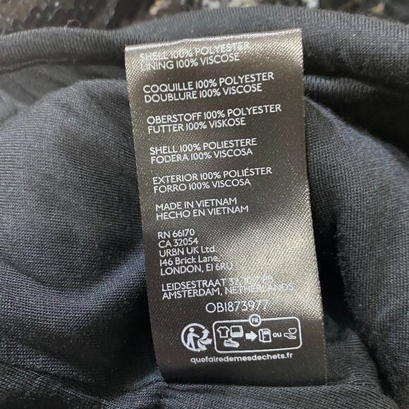 NEW FREE PEOPLE JUMPSUIT SEQUIN ONESIE BLACK EDGY GRUNGE WHIMSIGOTH GOTH BOHO - Picture 5 of 14